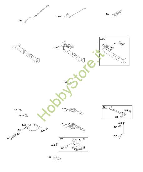 E - Comandi, molla regolatore, accensione B&S - 10 €¦ 10F902-0111-B1 brand Stihl